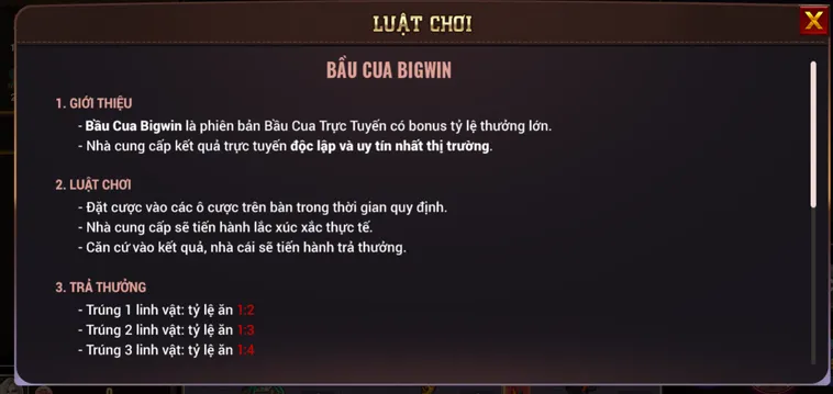Bầu Cua BigWin Tại BomWin Sảnh Cược Đỉnh Cao Cho Cộng Đồng Game Thủ Đam Mê Số Học