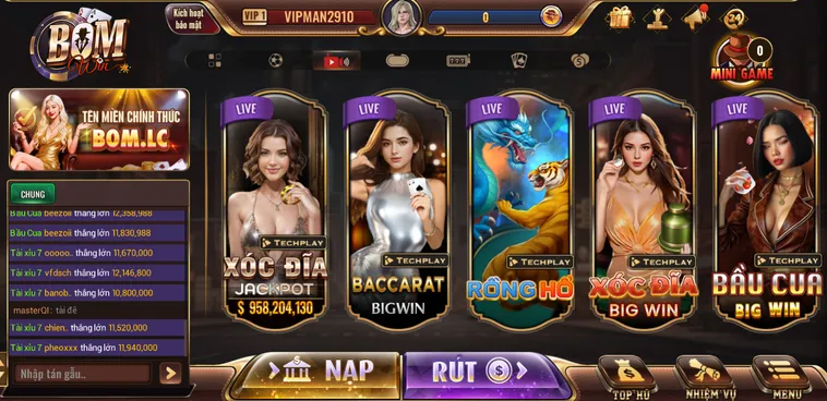 Live Casino BomWin Sân Chơi Đẳng Cấp Với Những Ván Cược Hấp Dẫn