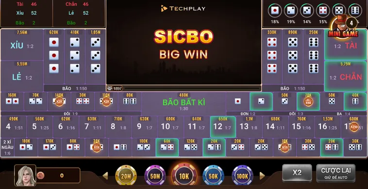 Sicbo BigWin Tại BomWin Đỉnh Cao Trò Chơi Xúc Xắc Đầy Sức Hút