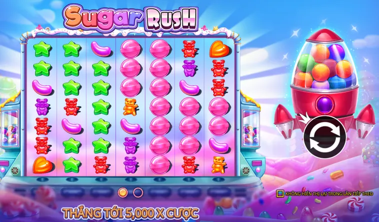 Slot Game Sugar Rush Tại BomWin Bùng Nổ Những Vòng Quay May Mắn
